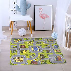 Covor mare din spumă EVA pentru copii Oraș 90,5x90,5 cm 21 bucăți ECOTOYS
