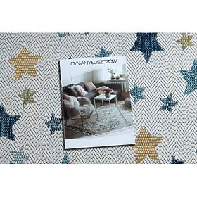 Covor SISAL COOPER Stele 22260 ecru / albastru închis