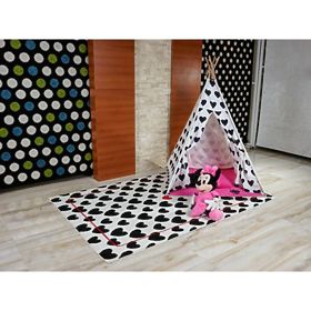 Covor SKETCH - F755 crem/negru - inimă