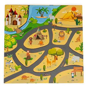Covoraș de joacă pentru copii Safari, EcoToys
