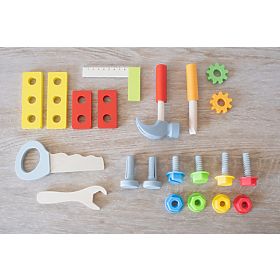 Craftio - Cutie de scule din lemn, Ourbaby®