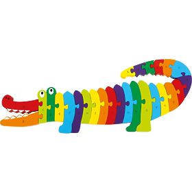 Crocodil din lemn pentru învățarea literelor ABC, Sfd