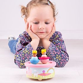 Cutie muzicală din lemn Bigjigs Toys Fantasy, Bigjigs Toys