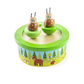 Cutie muzicală din lemn Bigjigs Toys Woodland, Bigjigs Toys