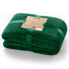 Cuvertură HENRY culoare verde sticlă jacquard embosat stil modern 220x240
