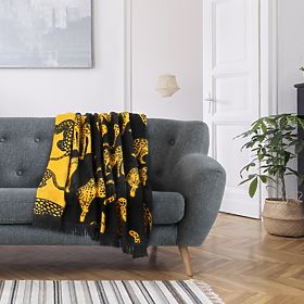 Cuvertură ZARIA culoare negru imprimat 150x200