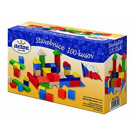 Detoa Set de construcție din lemn, 100 de piese