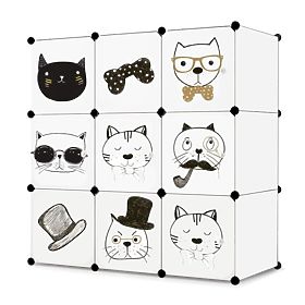 Dulap modular pentru copii 9x - pisici
