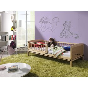 Pat pentru copii Junior - 160x70 cm - natural, Ourbaby®