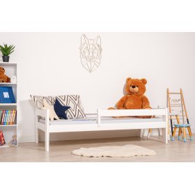 Pat pentru copii Paul cu barieră - alb, Ourbaby®