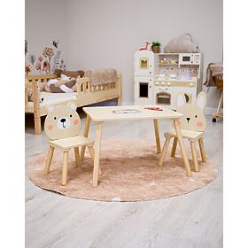 Măsuță și scăunele pentru copii - Prieteni din pădure, Ourbaby®