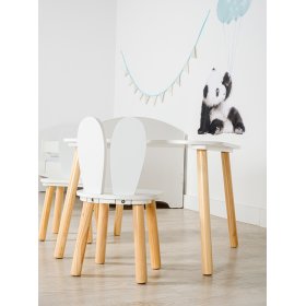 Ourbaby - Masă și scaune pentru copii cu urechi de iepure, SENDA