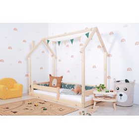 Pat Montessori pentru copii Casuta horn - naturala, Ourbaby®