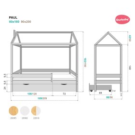 Pătuț copii casa Paul - scandi