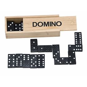 Domino clasic în cutie de lemn
