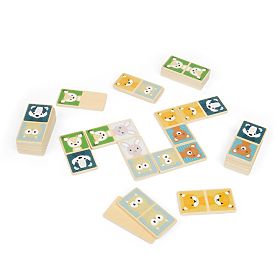 Domino din lemn Bigjigs Toys - animale de pădure