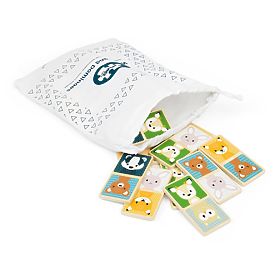 Domino din lemn Bigjigs Toys - animale de pădure