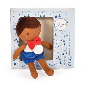 Doudou Jolijou Păpușă Enzo 16 cm albastră, Doudou Jolijou Paris