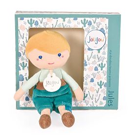 Doudou Jolijou Păpușa Jules 16 cm verde, Doudou Jolijou Paris