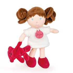 Doudou Jolijou Păpușa Miss Blanche 21 cm, Doudou Jolijou Paris