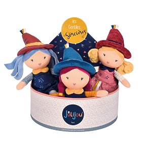 Doudou Jolijou Păpuși din pânză Vrăjitoare 24 cm, Doudou Jolijou Paris