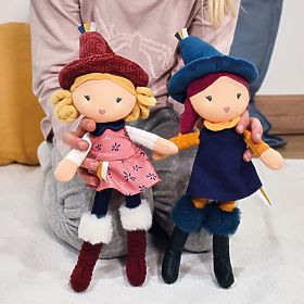 Doudou Jolijou Păpuși din pânză Vrăjitoare 24 cm, Doudou Jolijou Paris