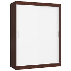 DULAP CU UȘI GLISANTE 150 cm CLP MONO WENGE/ALB