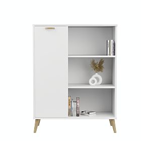 Dulap raft Fondi alb, stil scandinav