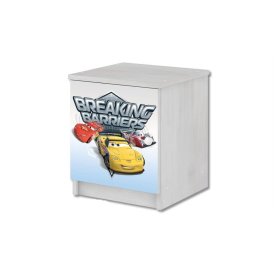 Noptiera pentru copii Cars - Decor din pin norvegian, BabyBoo, Cars