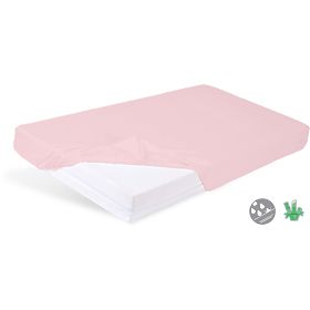 Foaie de bambus impermeabila 140x70 - roz, Babymatex