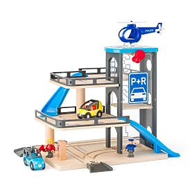 Garaj cu etaj cu platformă de aterizare pentru elicopter