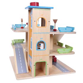 Garaj din lemn cu lift, EcoToys