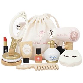 Geantă cosmetică cu accesorii din lemn, Le Toy Van