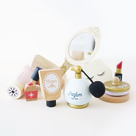 Geantă cosmetică cu accesorii din lemn, Le Toy Van