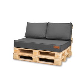 Set de perne pentru mobilier din paleti - Gri inchis, FLUMI