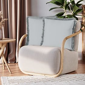 Husă decorativă pentru pernă CLEAR gri cu imprimeu boho velvet 45x45 ameliahome