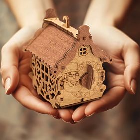 iDventure Puzzle 3D din lemn An Nou Fericit