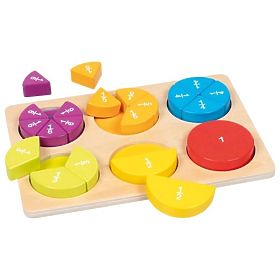 Învățarea fracțiilor Goki Puzzle pentru învățarea calculului