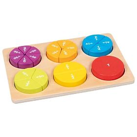 Învățarea fracțiilor Goki Puzzle pentru învățarea calculului