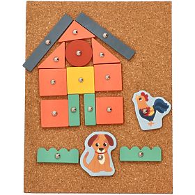 Joc de ciocănit din plută - Aventuri la fermă, AdamToys