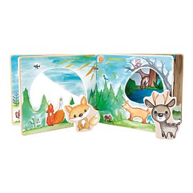 Joc interactiv de carte cu imagini din lemn Small Foot