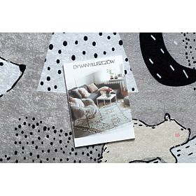 JUNIOR 51974.802 covoraș de spălat Urși, animale pentru copii antiderapant - gri, F.H.Kabis