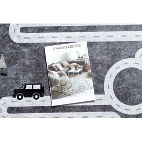 JUNIOR 52107.801 covoraș de spălat Urși, animale, străzi pentru copii antiderapant - gri, F.H.Kabis