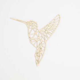Pictura geometrica din lemn - Colibri - diferite culori, Elka Design