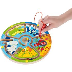 Labirint magnetic cu animale și numere, Goki