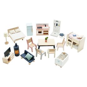 Le Toy Van Mobilier Starter Daisylane - set complet pentru căsuță de păpuși