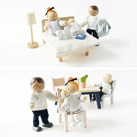 Le Toy Van Mobilier Starter Daisylane - set complet pentru căsuță de păpuși