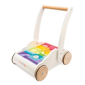 Le Toy Van Petilou Cărucior cu cuburi curcubeu, Le Toy Van
