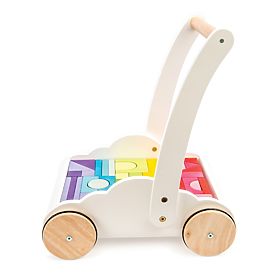 Le Toy Van Petilou Cărucior cu cuburi curcubeu