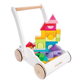 Le Toy Van Petilou Cărucior cu cuburi curcubeu, Le Toy Van